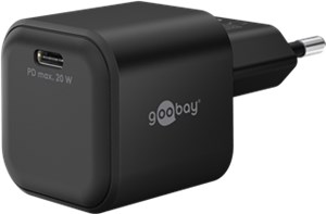 USB-C™ PD GaN Schnellladegerät Nano (20 W) schwarz USB-C™ PD GaN Schnellladegerät Nano (20 W) schwarz