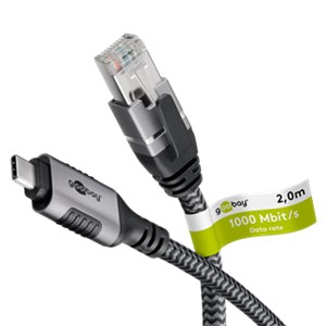 Ethernet-Kabel USB-C™ 3.1 auf RJ45, 2 m Ethernet-Kabel USB-C™ 3.1 auf RJ45, 2 m