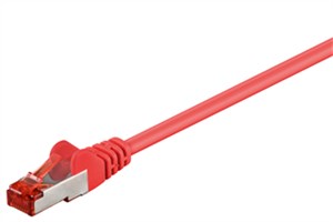 CAT 6 Câble Patch, S/FTP (PiMF), rouge, 1 m