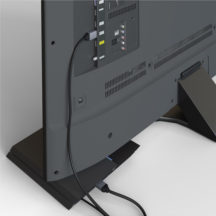 goobay Câble DisplayPort™ vers HDMI™, 3 m, Sharkskin Grey