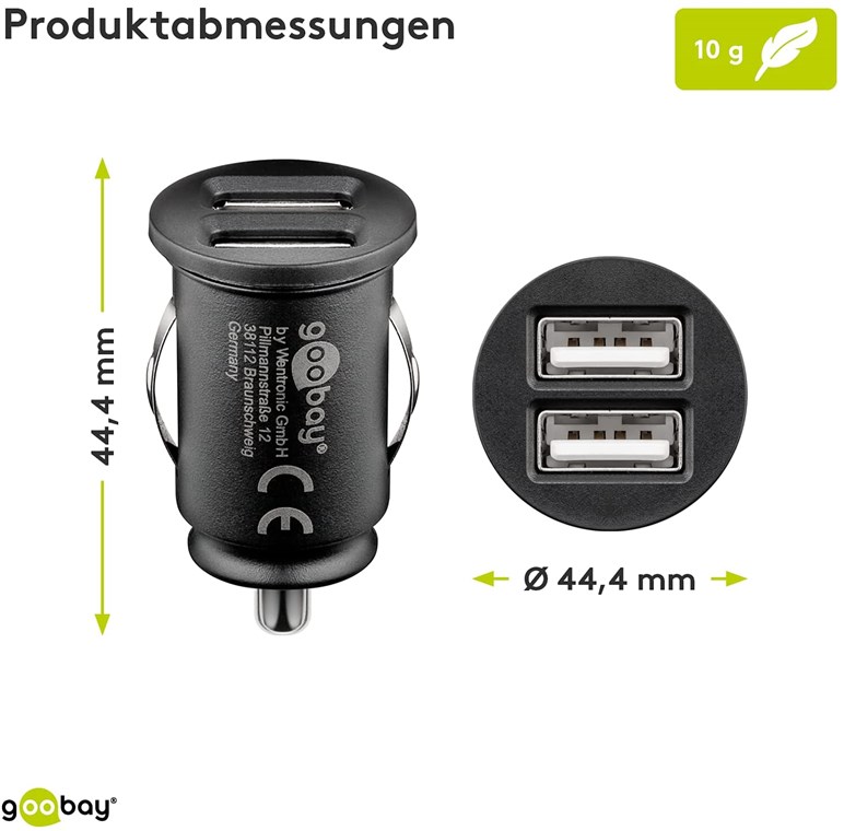 Dual-USB Auto-Ladegerät (15,5 W), Elektronik-Zubehör Großhändler mit  Top-Marken