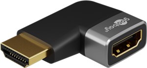 HDMI™-Winkeladapter 270° horizontal, 8K @ 60 Hz, vergoldet