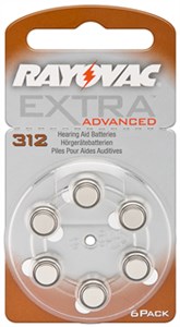 Rayovac hearing aid battery 312 - blister of 6 - Hurtownia baterii