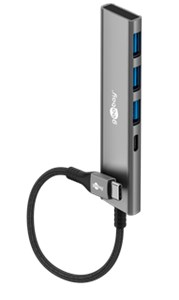 Slim 4-Port USB-Hub, USB-C™ auf USB-C™/USB-A, 5 Gbit/s Slim 4-Port USB-Hub, USB-C™ auf USB-C™/USB-A, 5 Gbit/s