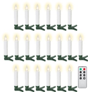 20 kabellose LED-Weihnachtsbaumkerzen 20 kabellose LED-Weihnachtsbaumkerzen