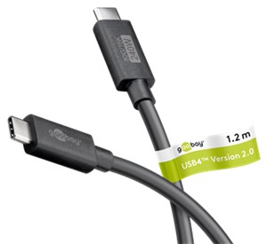 USB-C™ Cable, USB4™ Version 2.0, 240 W, 80 Gbit/s, Power Delivery, 1.2 m
