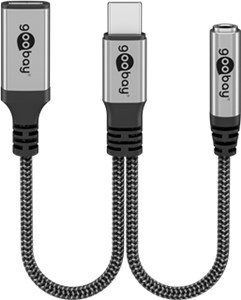 Adapter USB-C™ to USB-C™ and Jack, 3.5 mm AUX