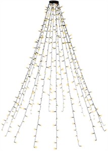400 LED mantello di luci con anello per albero di Natale, 16x 1,5 m