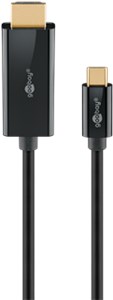 Câble USB-C™ vers HDMI™ 4K @ 60 Hz, 1 m, noir