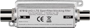 LTE/4G Sperrfilter, Koax-Stecker auf Koax-Buchse