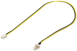 Kabel zasilający wentylator PC, przedłużenie 3-pin na 2-pin