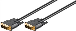 DVI-I Full HD Cable Dual Link, gold-plated