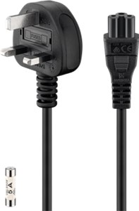 Mains Cable UK, 1.8 m, black