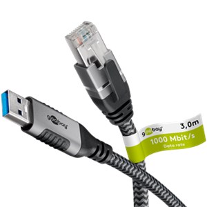 Cavo Ethernet da USB-A 3.0 a RJ45, 3 m