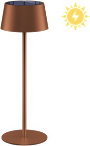 Lampe de Table à LED sans Fil Solaire, bronze