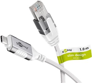 Ethernet-Kabel USB-C™ 3.1 auf RJ45, Slim, 1 m