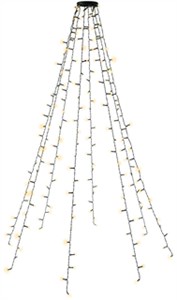 200 LED Tree String Lights with Ring, 8x 1.5 m