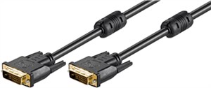 Câble DVI-D Dual Link Full HD, Doré